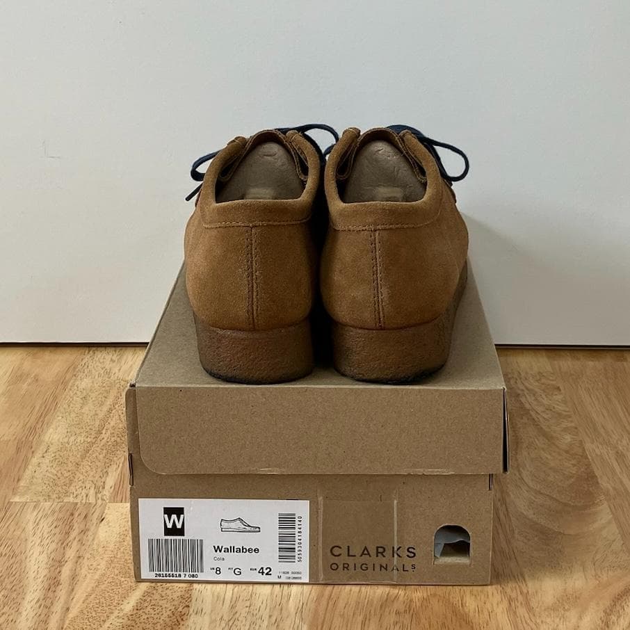 靴 UK8 Clarks Originals Wallabee Cola 26cm