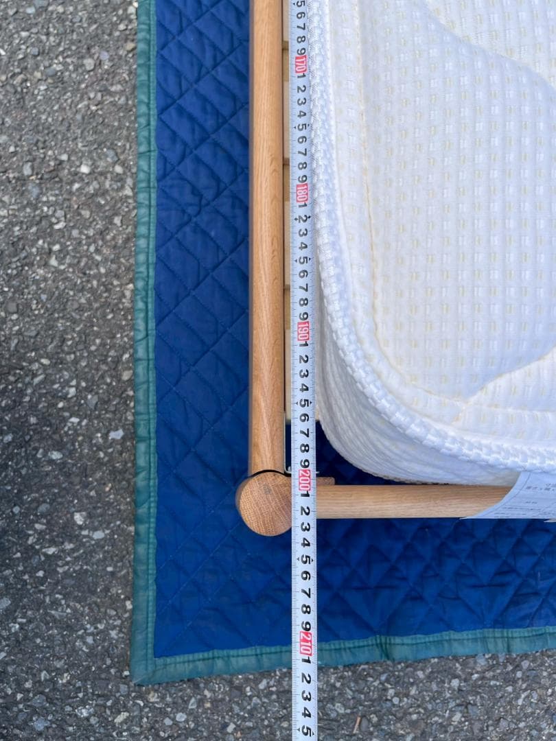 K◆美品 unico/ウニコ シングルベッドフレーム Granz マットレス