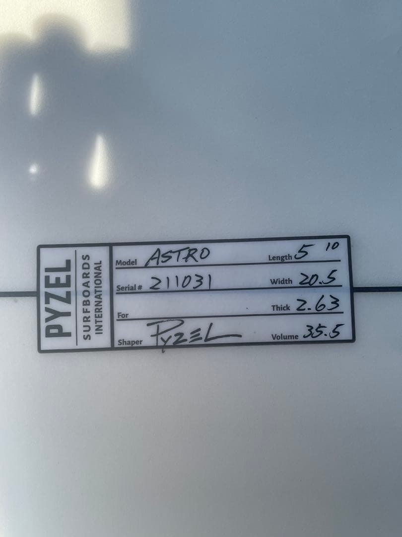 D*A様 【値下げ】Pyzel Astro Twin 5'10