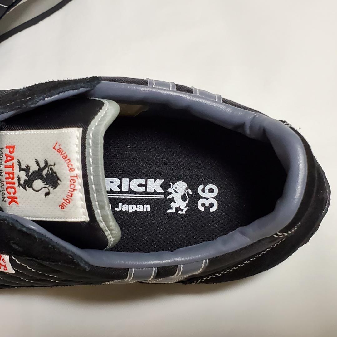 【新品未使用】パトリック　スタジアム　黒　スニーカー　36　23cm