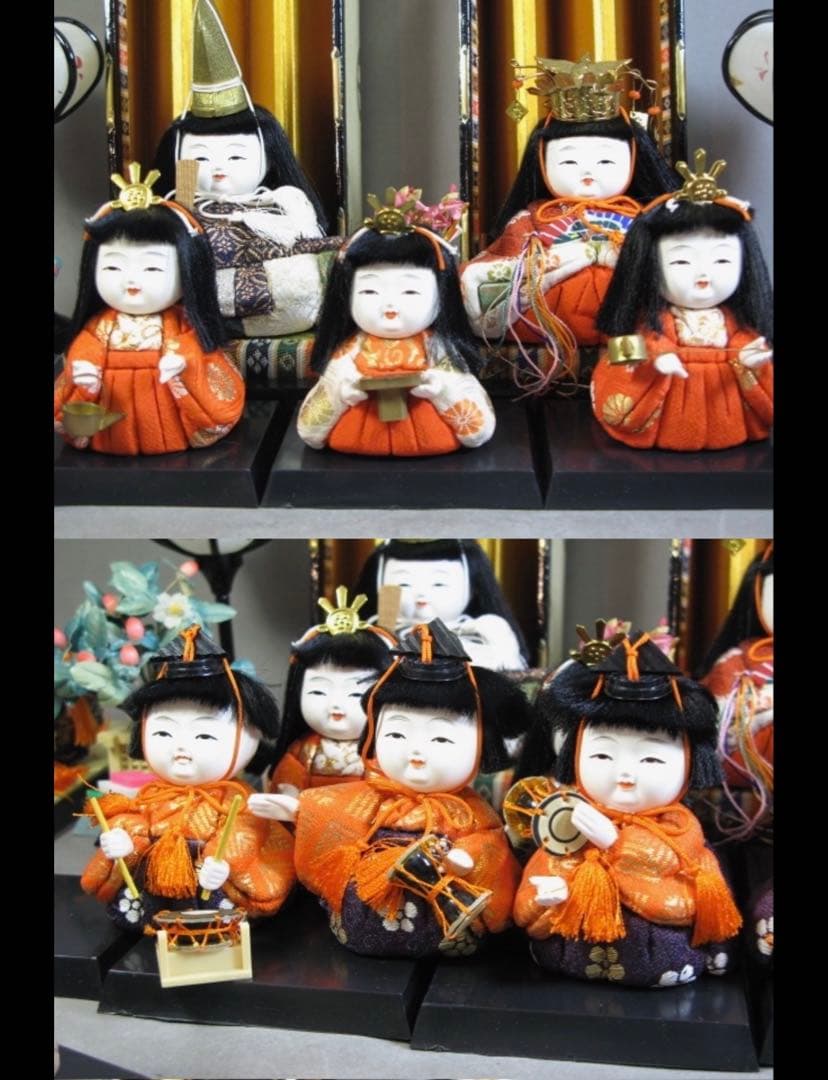 雛人形セット ひな祭り用 15体　木目込み