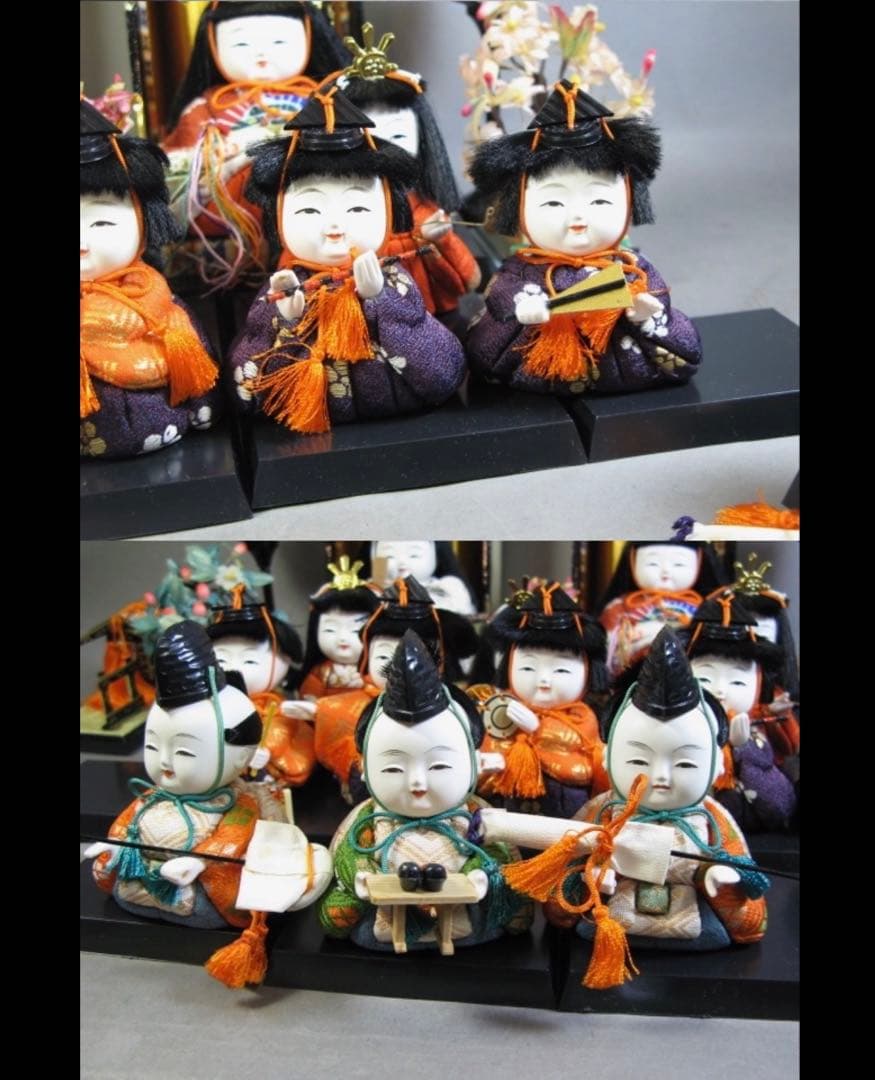雛人形セット ひな祭り用 15体　木目込み