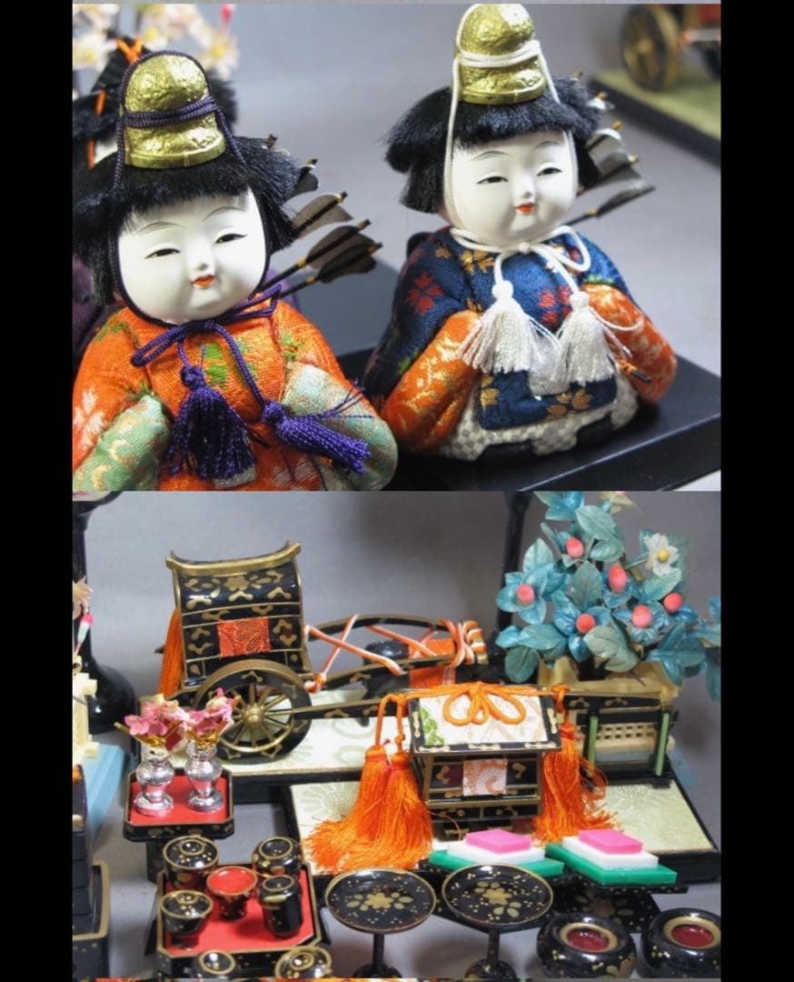 雛人形セット ひな祭り用 15体　木目込み