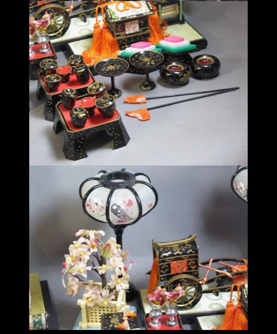 雛人形セット ひな祭り用 15体　木目込み