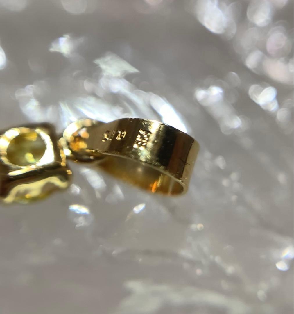 K18 スファレライト ペンダントトップ　イエロー