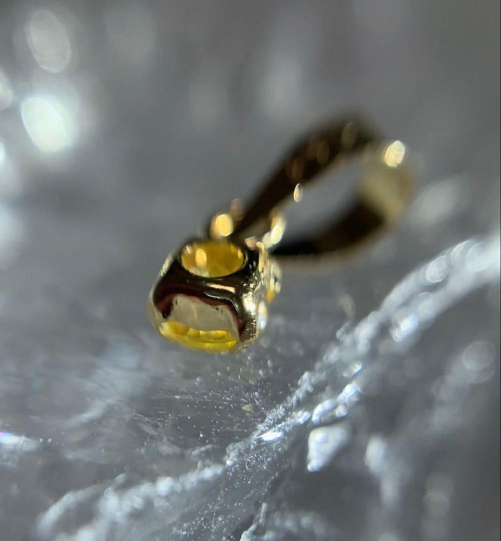 K18 スファレライト ペンダントトップ　イエロー