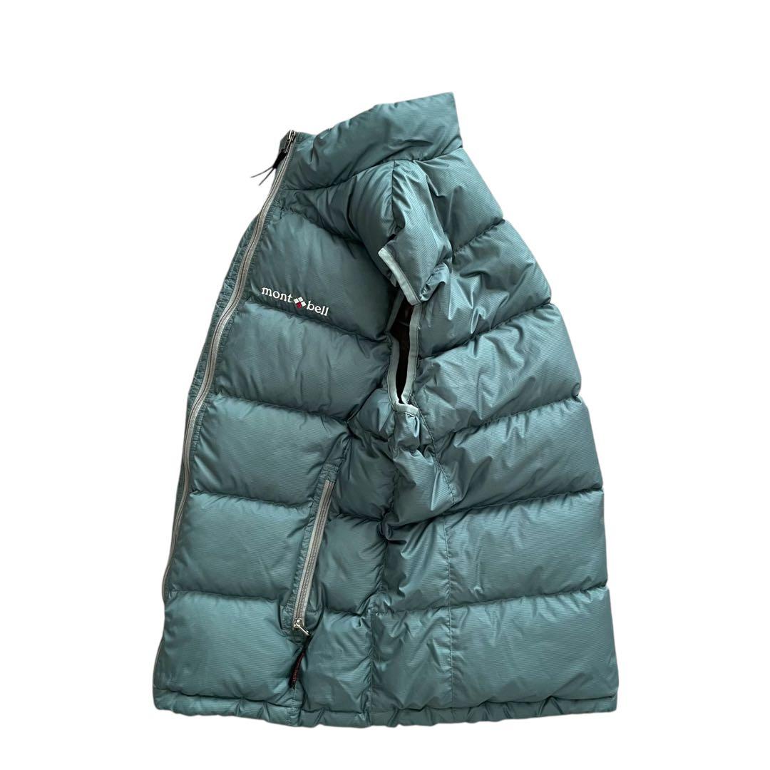 【美品】mont-bellモンベル 90s ネージュ ダウンベスト L.ブルー