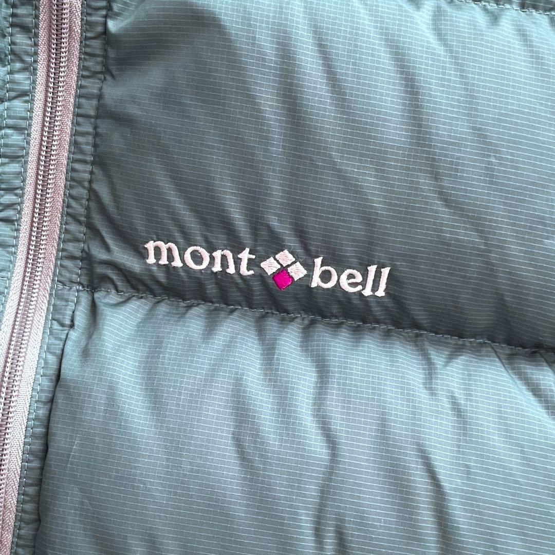 【美品】mont-bellモンベル 90s ネージュ ダウンベスト L.ブルー