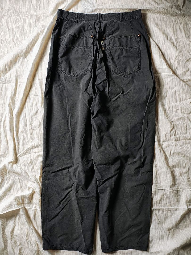 80s コムデギャルソンオム　ワークパンツ　ロゴ　チノ　ワイド