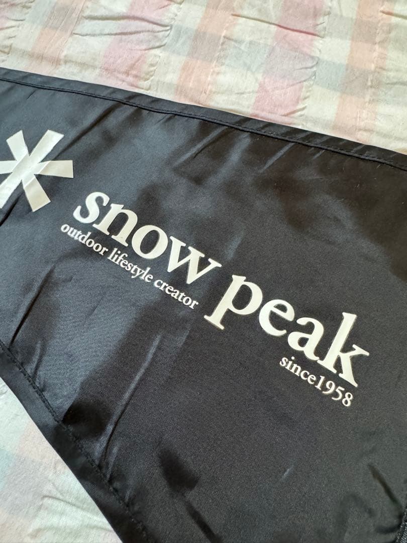 スノーピーク　タープフラッグ　ブラック