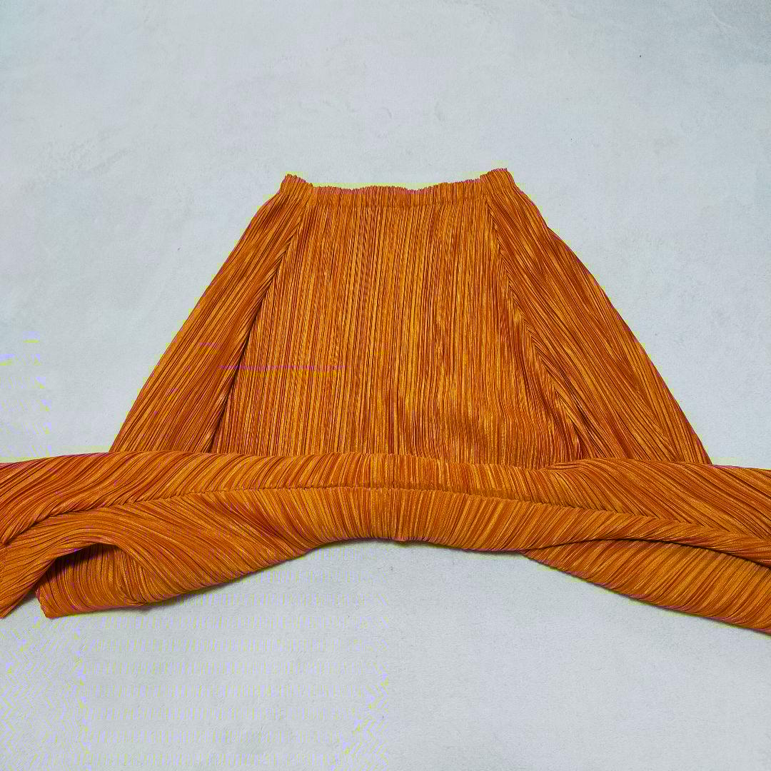 美品　プリーツプリーズ　サルエルパンツ　変形パンツ