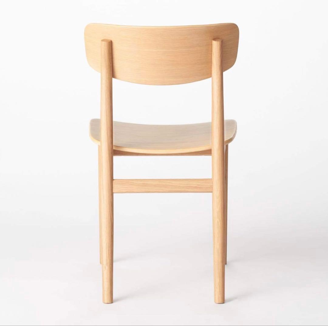 無印良品 ラウンドチェア・オーク材2脚