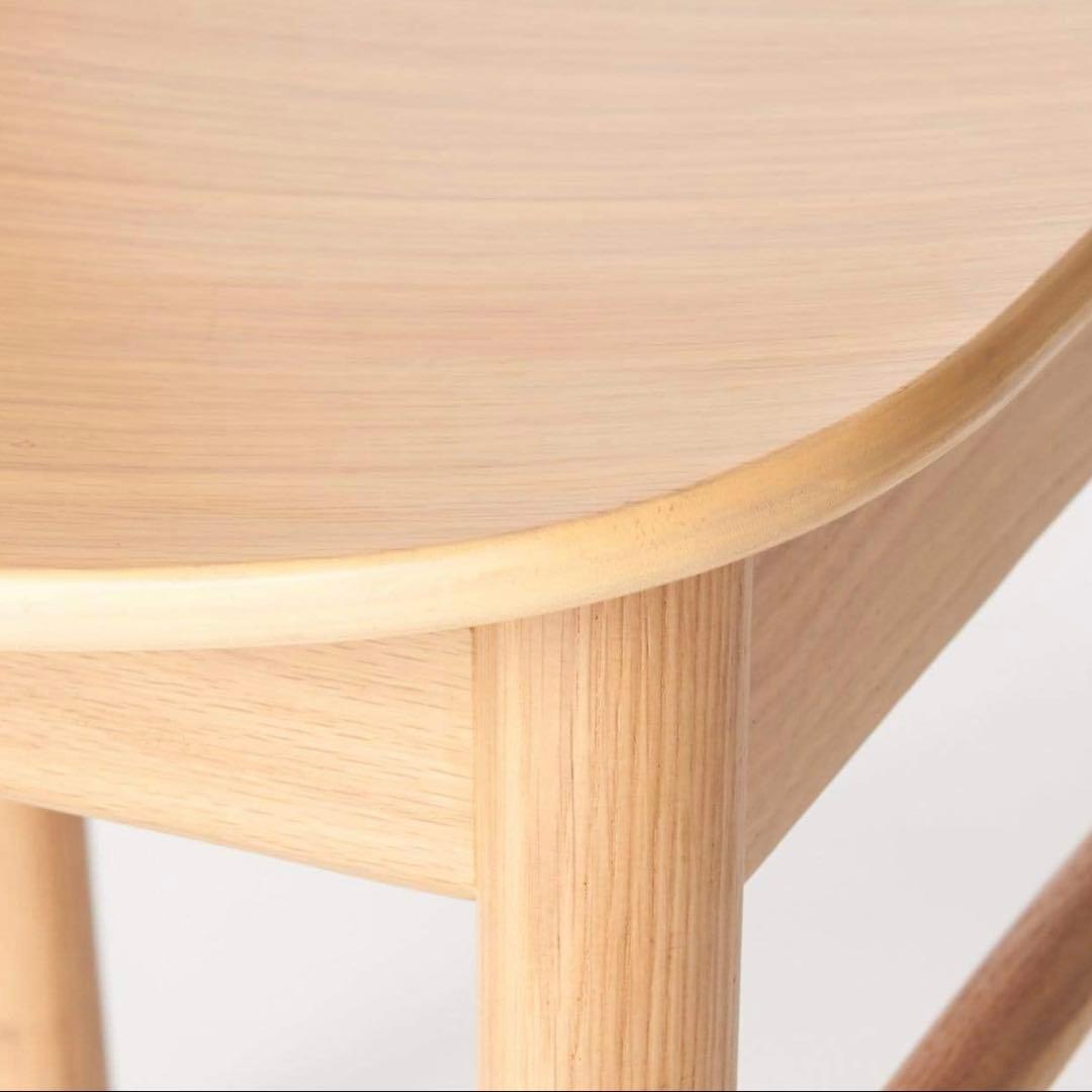 無印良品 ラウンドチェア・オーク材2脚