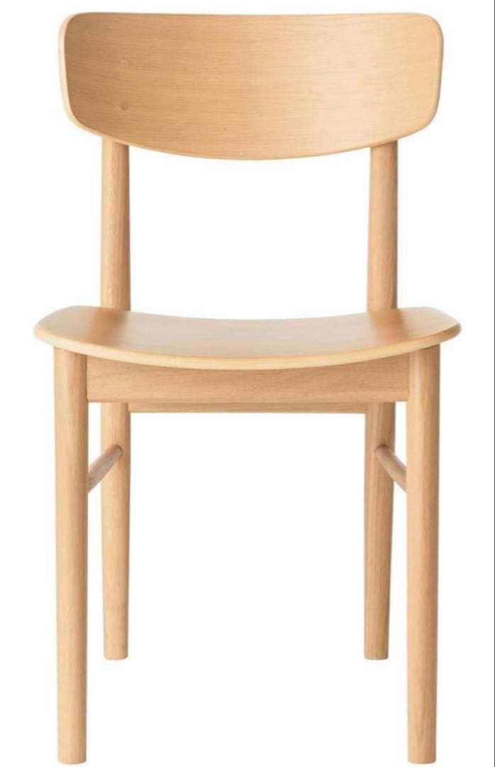 無印良品 ラウンドチェア・オーク材2脚