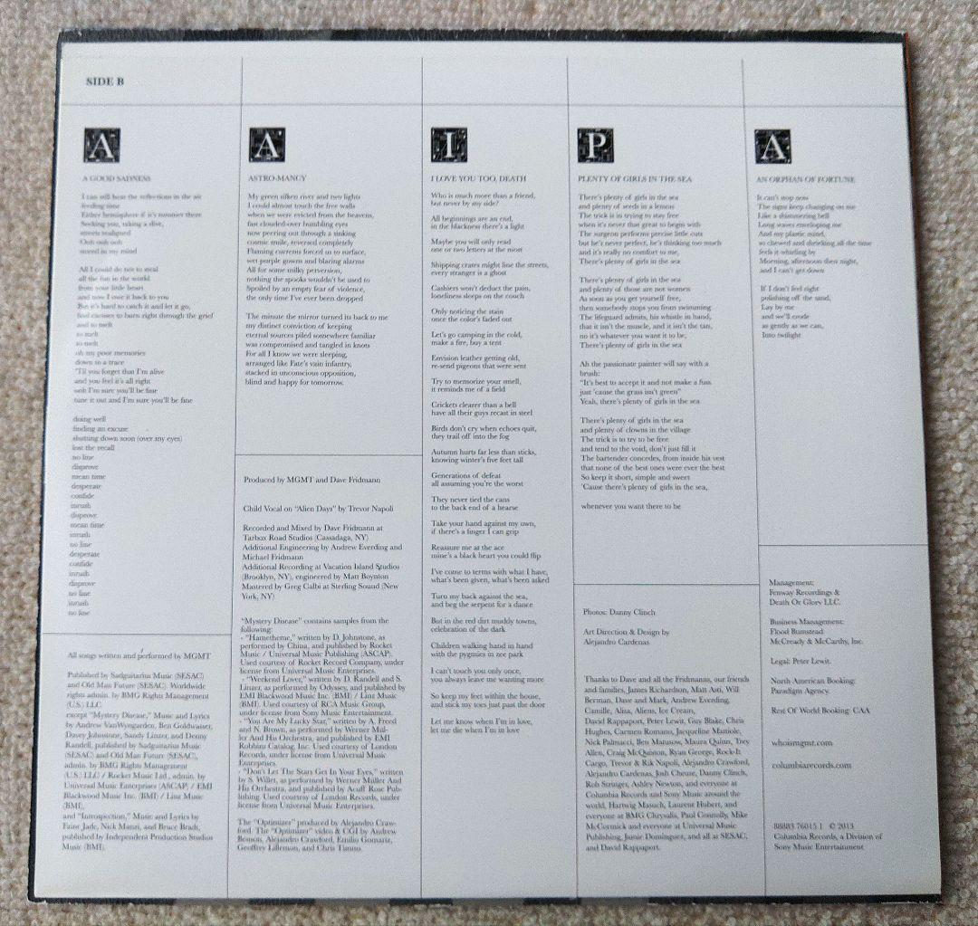 MGMT MGMT　LPレコード