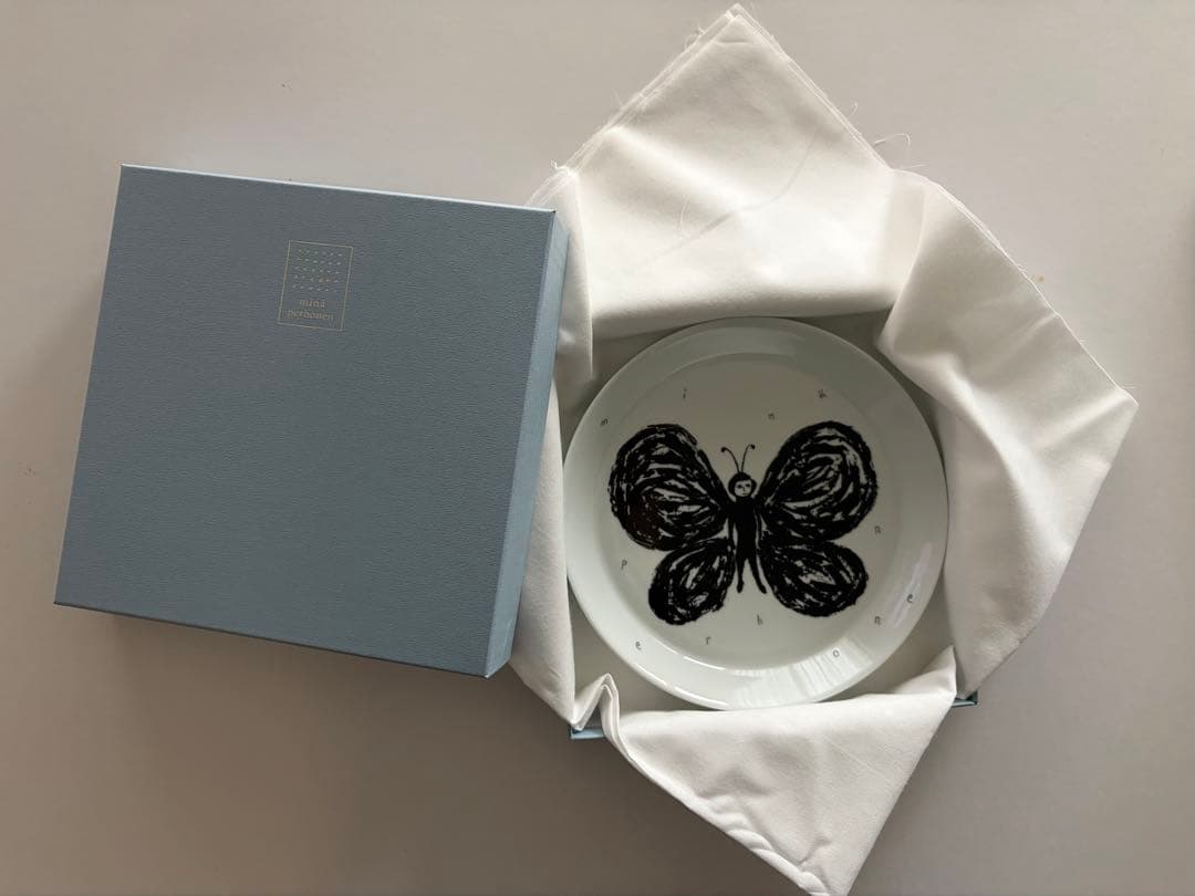 非売品 ミナペルホネン enkeli 30周年記念プレート 羽花　お皿