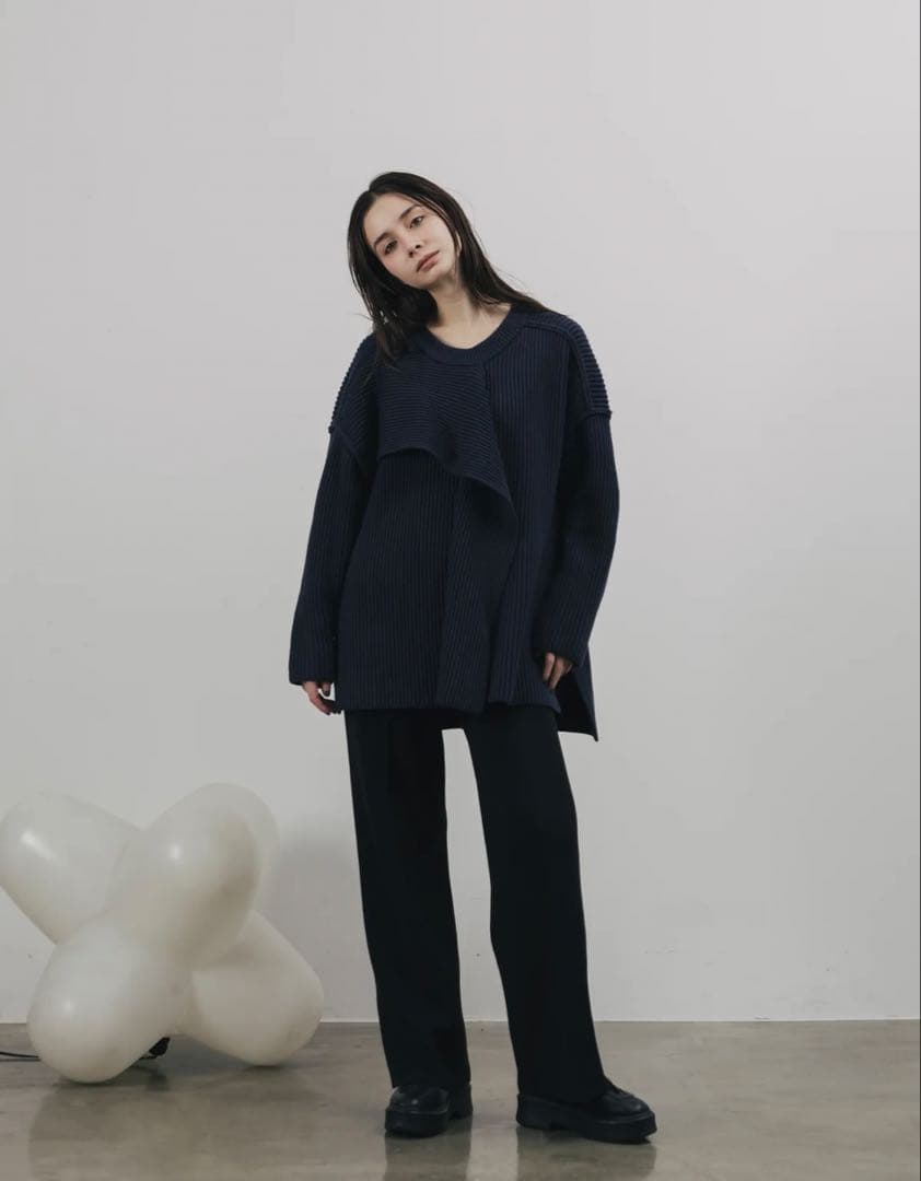 【UNOF】【最終値下げ】KNIT PANTS Dark Sepia Sサイズ