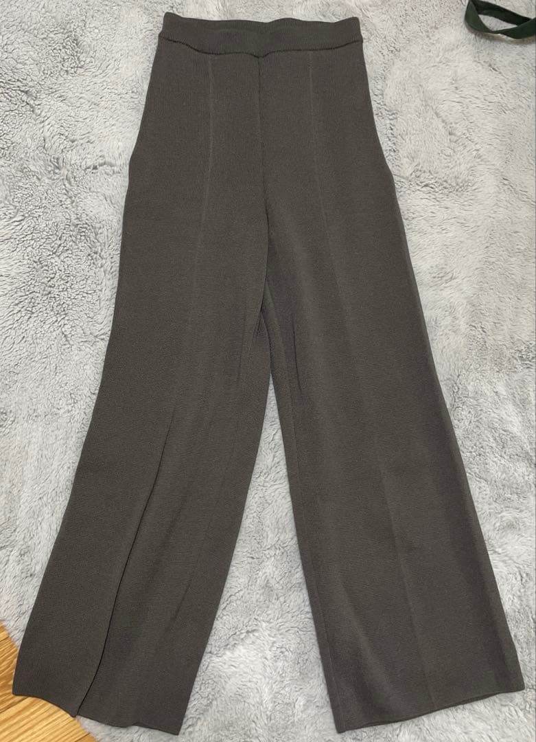 【UNOF】【最終値下げ】KNIT PANTS Dark Sepia Sサイズ