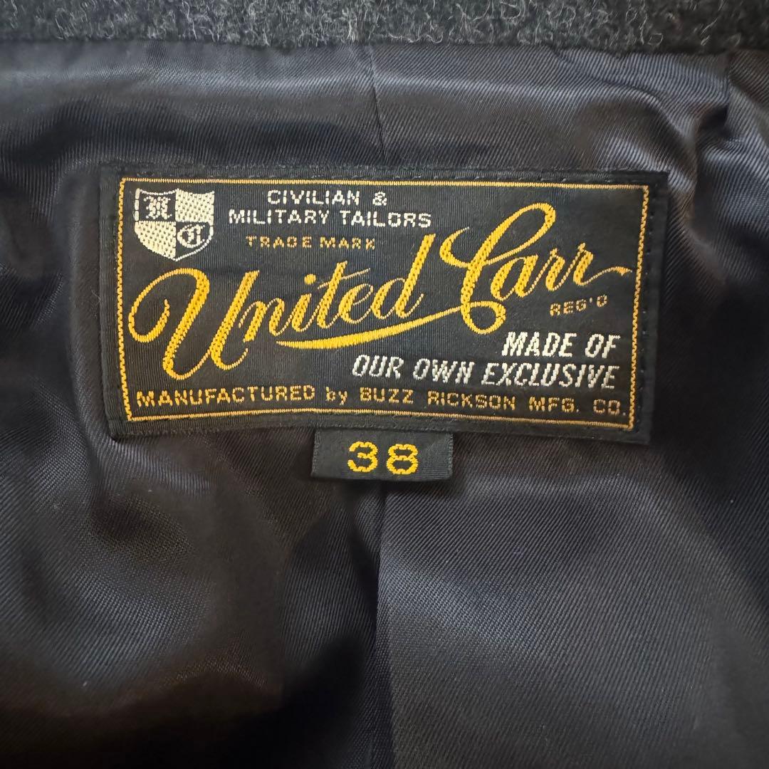 BUZZ RICKSON'S バズリクソンズ　Pコート　チャコールグレー　ウール