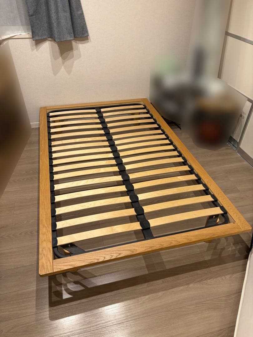 無印　セミダブルベッドフレーム　ウォールナット