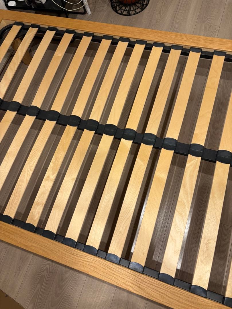 無印　セミダブルベッドフレーム　ウォールナット