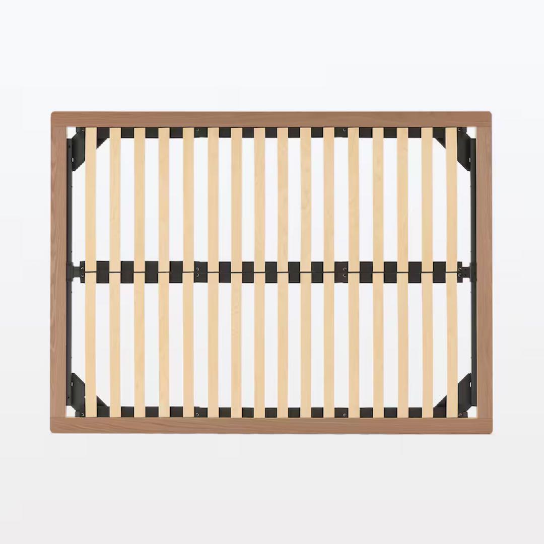 無印　セミダブルベッドフレーム　ウォールナット