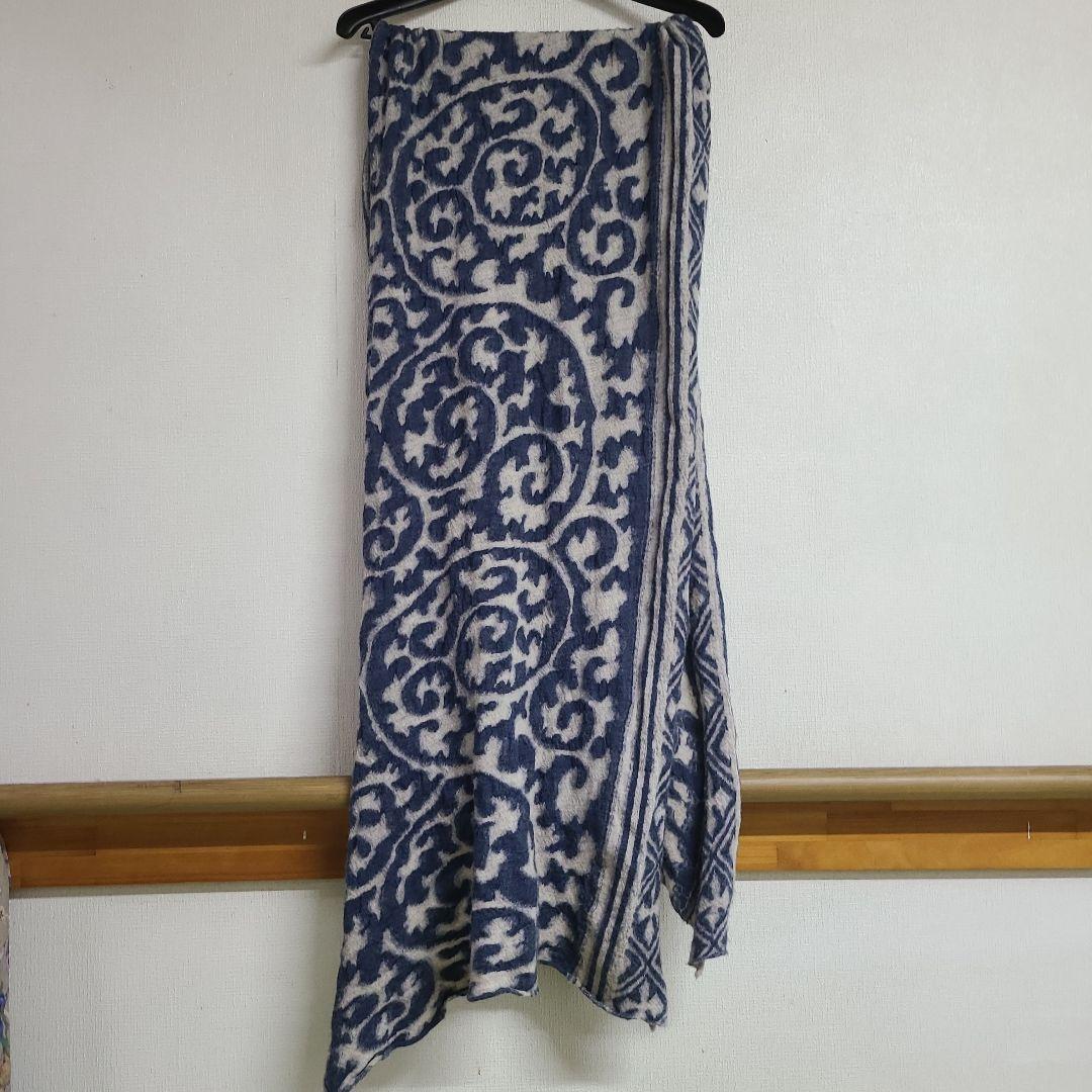 KAPITAL キャピタル　縮絨ウール大盤マフラー　ストール 2㍍ 美