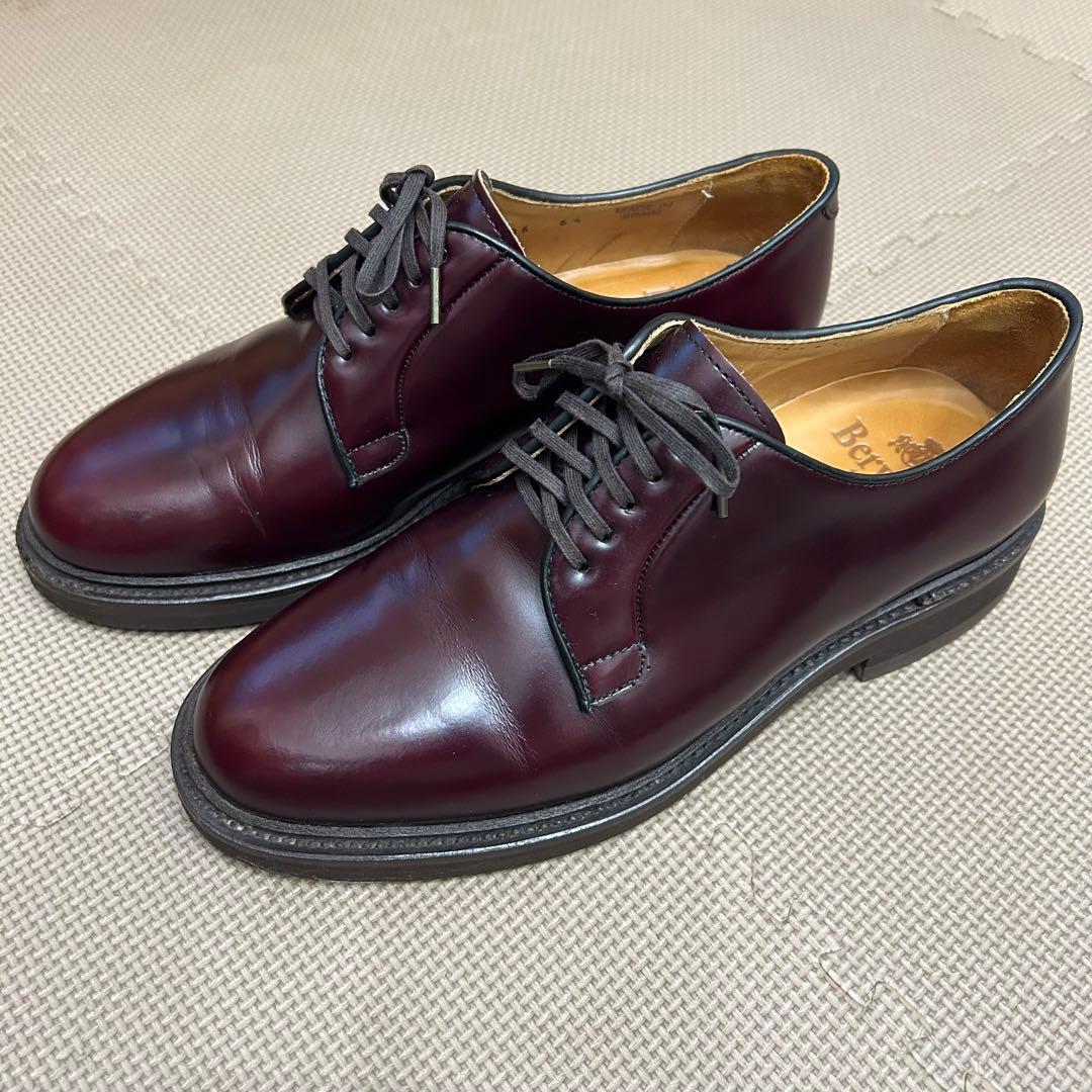 Berwick プレーントゥシューズ 4406ROVI バーガンディ UK6.5