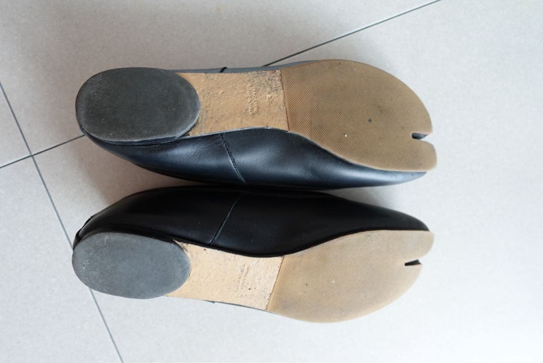 マルジェラ　足袋ブーツ　黒　パンプス　バレーシューズ