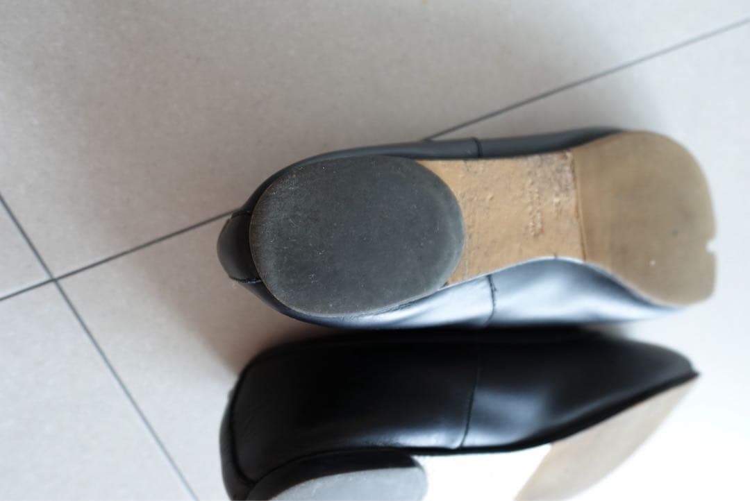 マルジェラ　足袋ブーツ　黒　パンプス　バレーシューズ