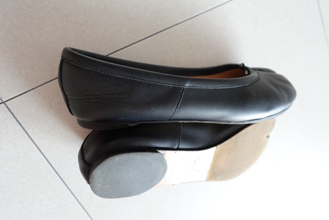 マルジェラ　足袋ブーツ　黒　パンプス　バレーシューズ