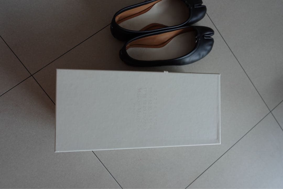 マルジェラ　足袋ブーツ　黒　パンプス　バレーシューズ