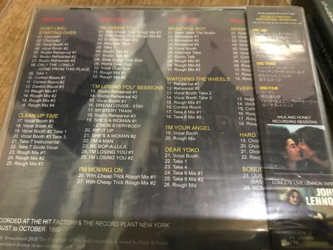 1980年レコーディングセッション　ジョン レノン　計7CD