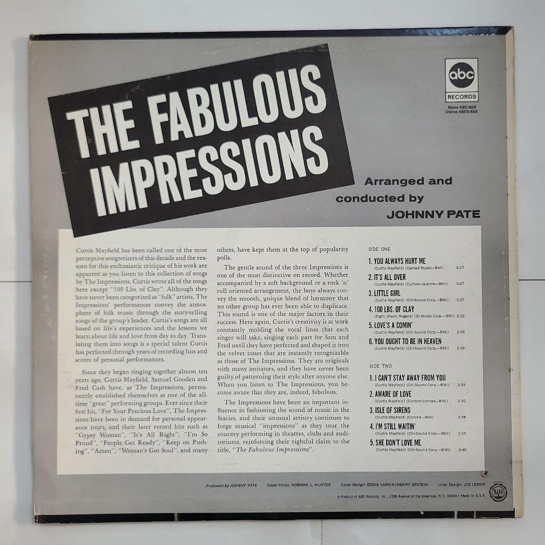 ★ＵＳオリジナル盤★『 THE IMPRESSIONS 』ＬＰ２枚セット