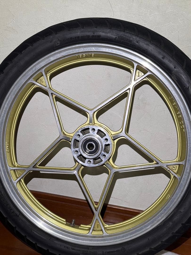 gs400 ホイール　前後セット　フロントダブル対応　ザリ　ゴキ　18インチ