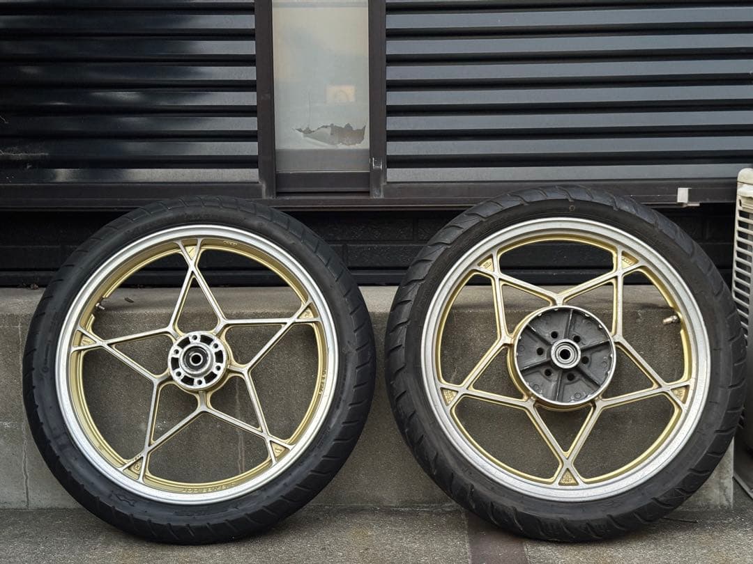 gs400 ホイール　前後セット　フロントダブル対応　ザリ　ゴキ　18インチ
