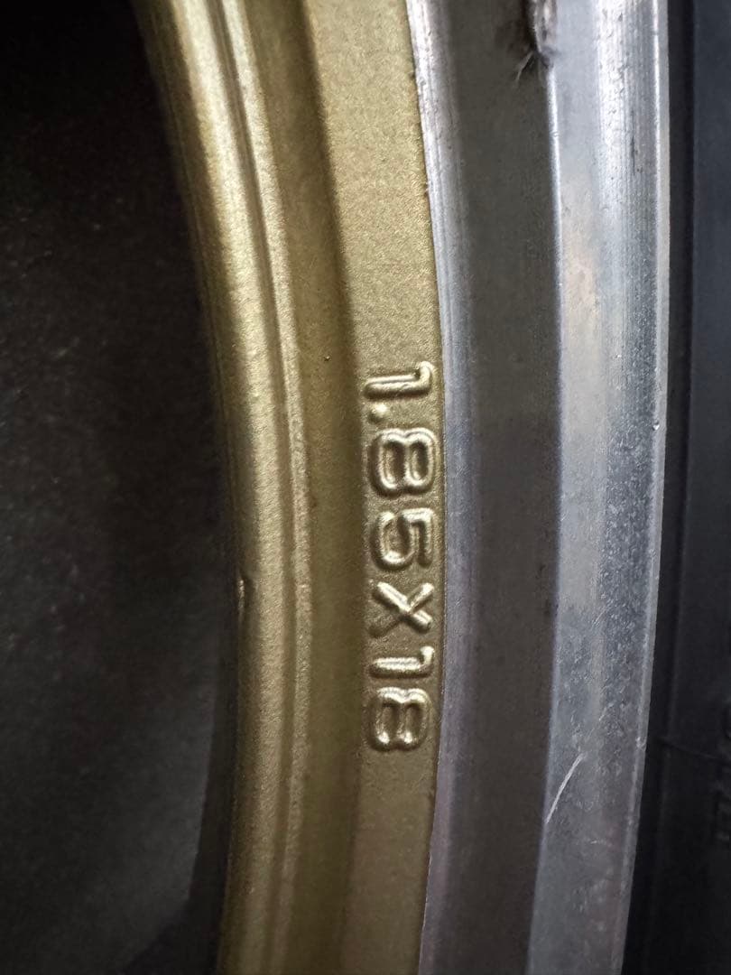 gs400 ホイール　前後セット　フロントダブル対応　ザリ　ゴキ　18インチ