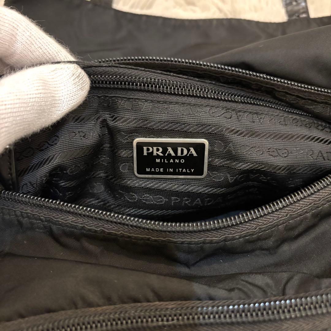 ✨美品✨プラダ ショルダーバッグ 三角ロゴ ナイロン ブラック メッセンジャー