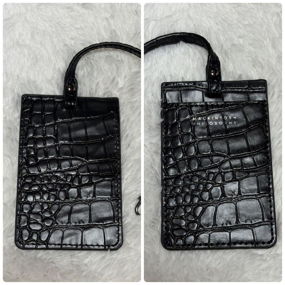 マッキントッシュフィロソフィー レザートートバッグ クロコ型押し A4 三陽商会