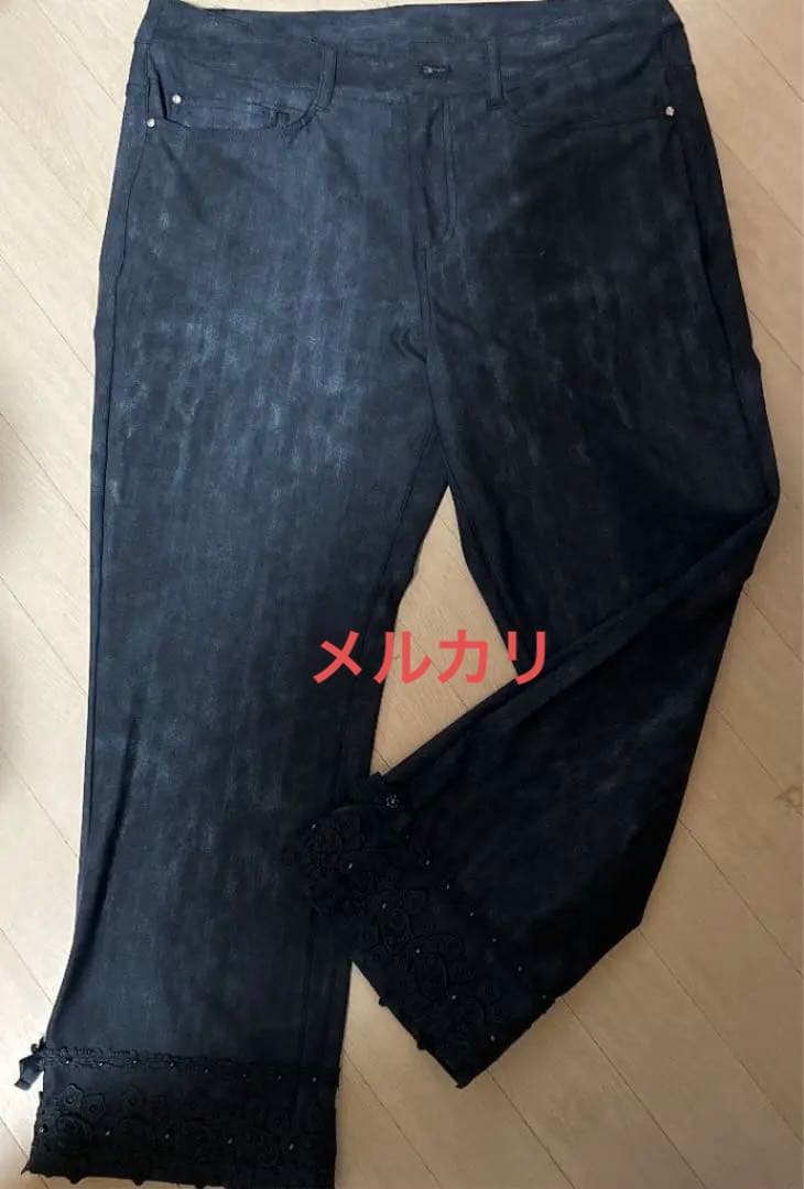 お値下げ承諾❣️スーパービューティー44 パンツビジュー＆おリボン