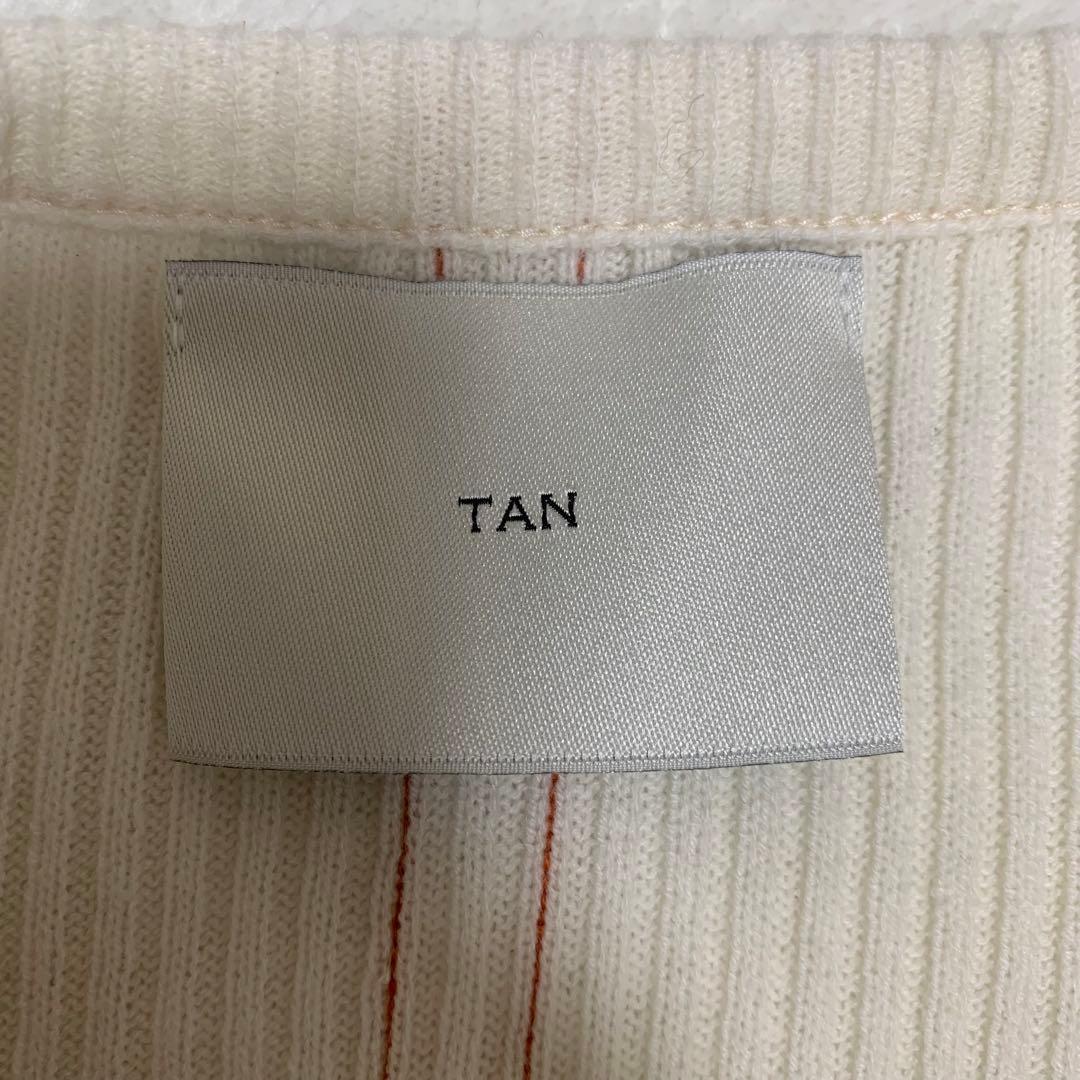 TAN タン ステッチリブニットワンピース サイズF