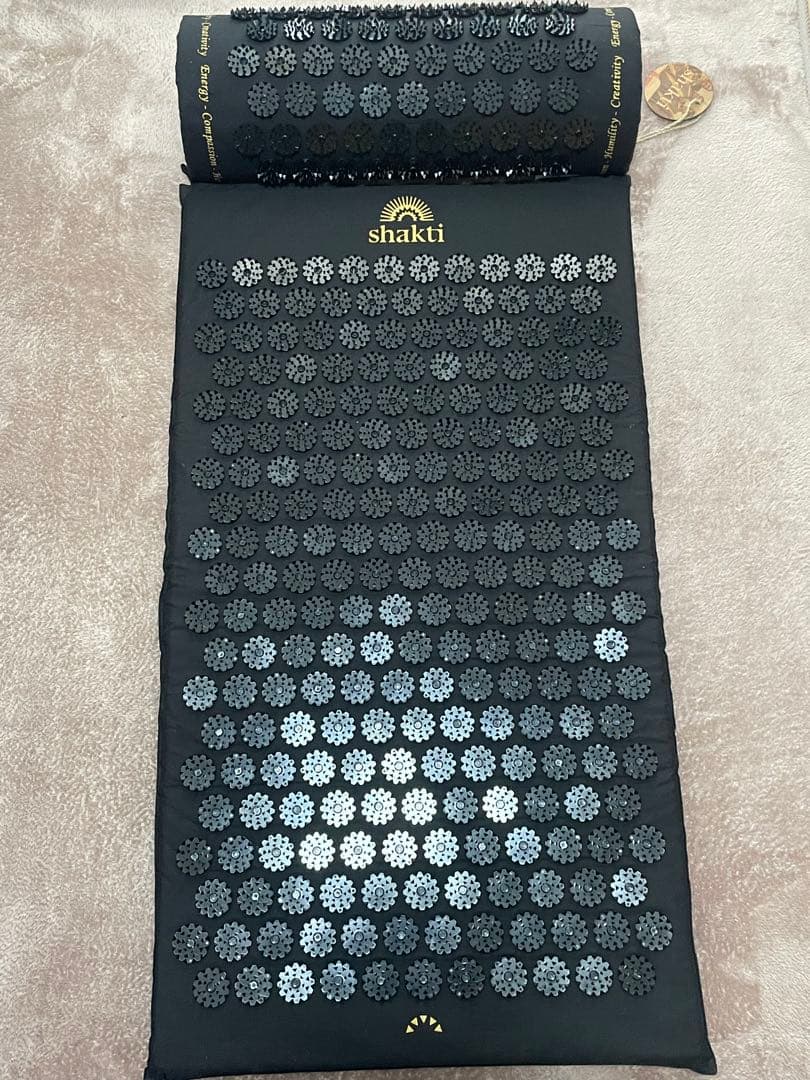 【正規品】美品　シャクティマット＆ピローセット　ブラック　オリジナル　レベル2