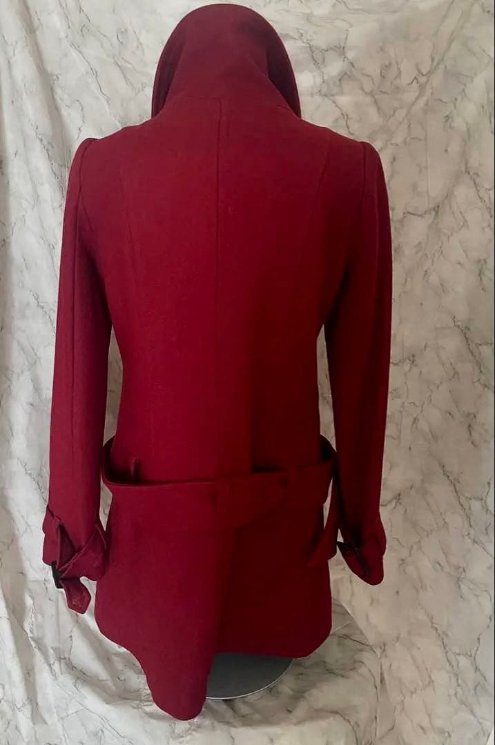 【最終値下げ】昭和レトロ　赤　コート　2way Cloche ビンテージ　￼