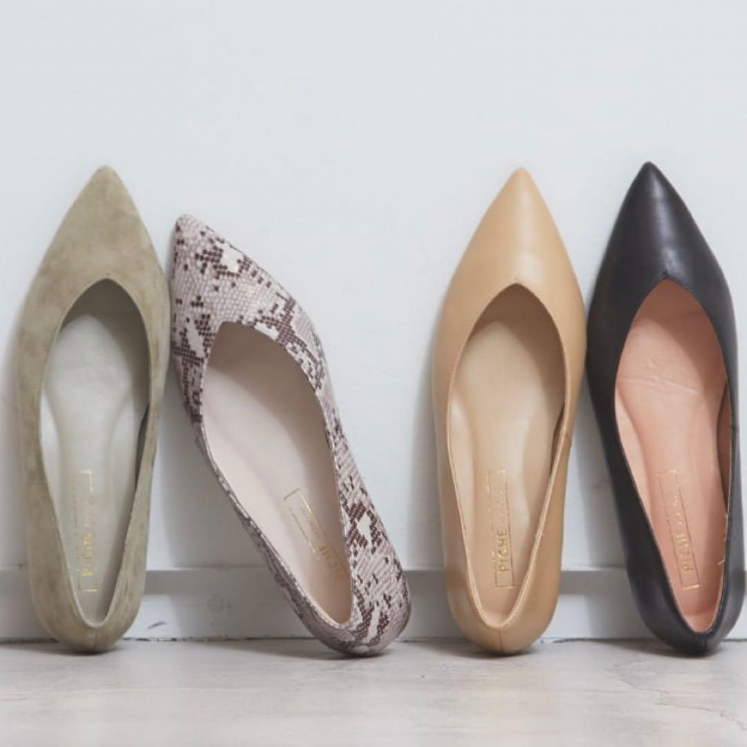 【新品】PICHE ABAHOUSE 最高パンプス　パイソン柄　37 23.5