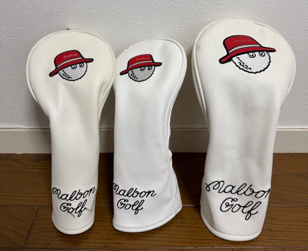 Malbon Golf スタンド付キャディバッグフード２個➕ヘッドカバー3個付