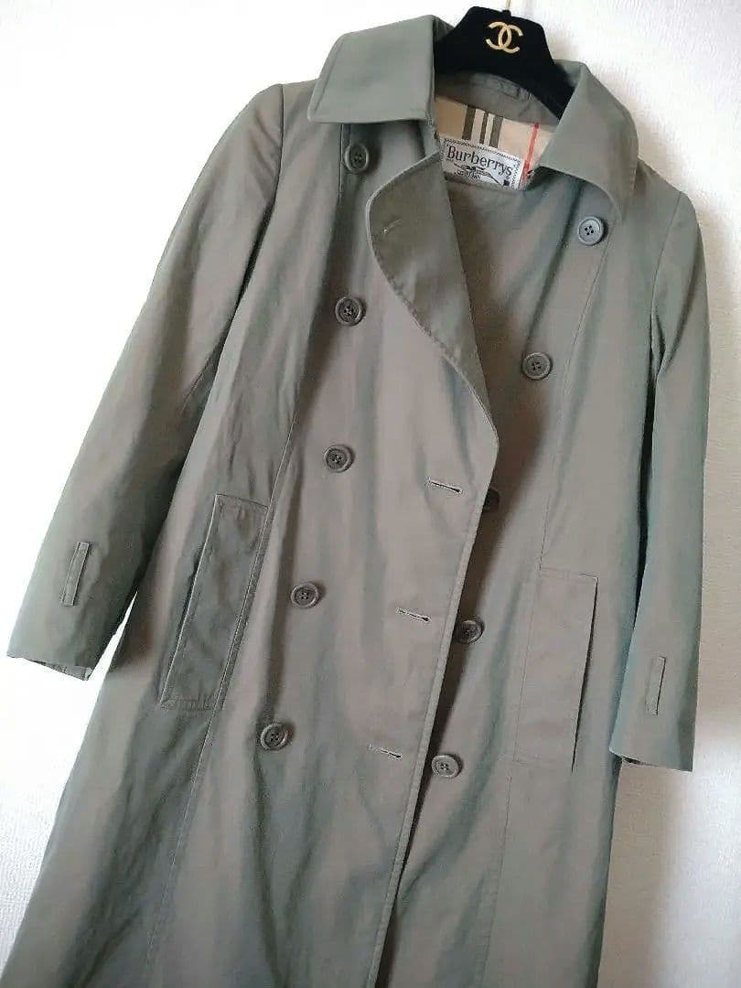 BURBERRY　オリーブグリーン ダブルブレスト トレンチコート　バーバリー