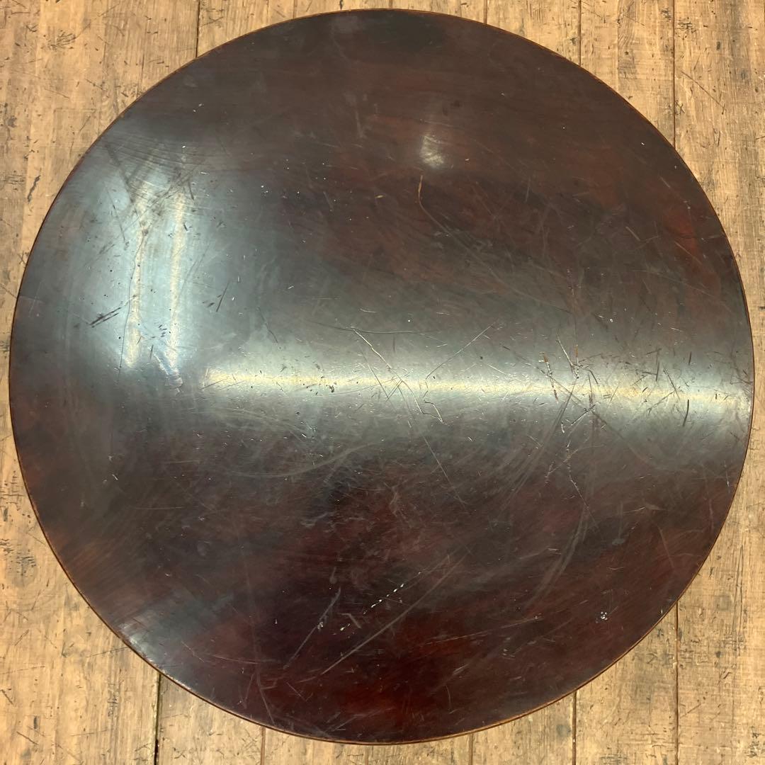 昭和レトロ 当時物 古家具 木製 テーブル 座卓 円卓 ちゃぶ台 ビンテージ