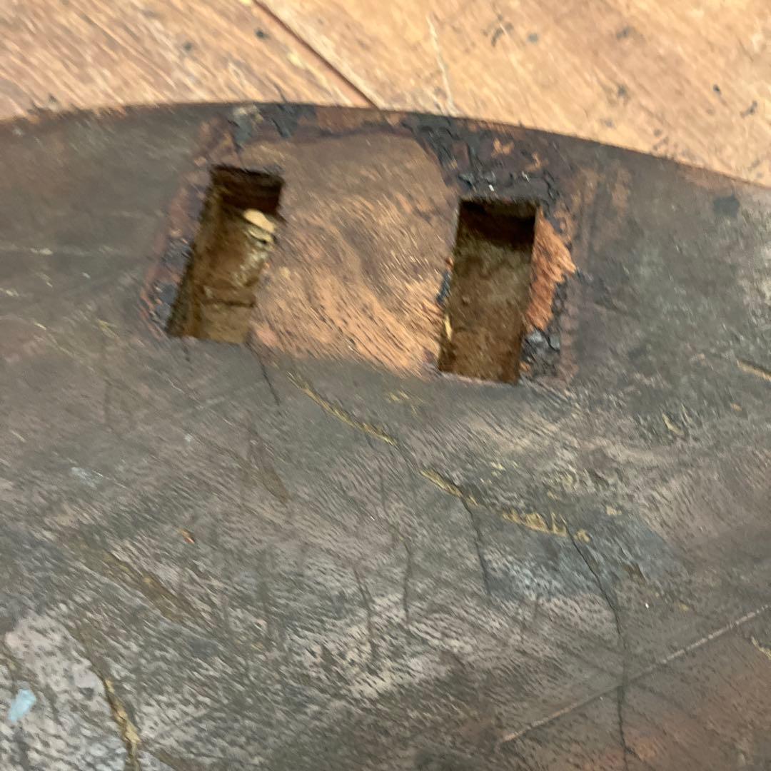 昭和レトロ 当時物 古家具 木製 テーブル 座卓 円卓 ちゃぶ台 ビンテージ