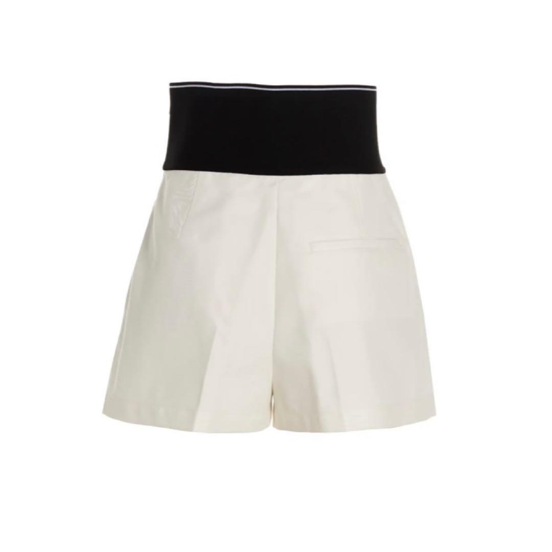 【正規店購入】アレキサンダーワン ロゴ サファリショーツ ショートパンツ　白