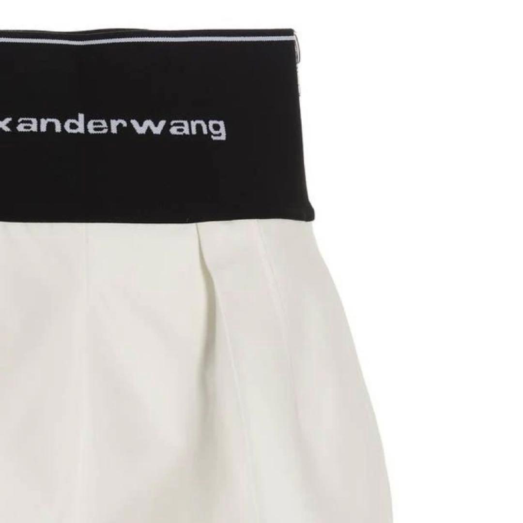 【正規店購入】アレキサンダーワン ロゴ サファリショーツ ショートパンツ　白